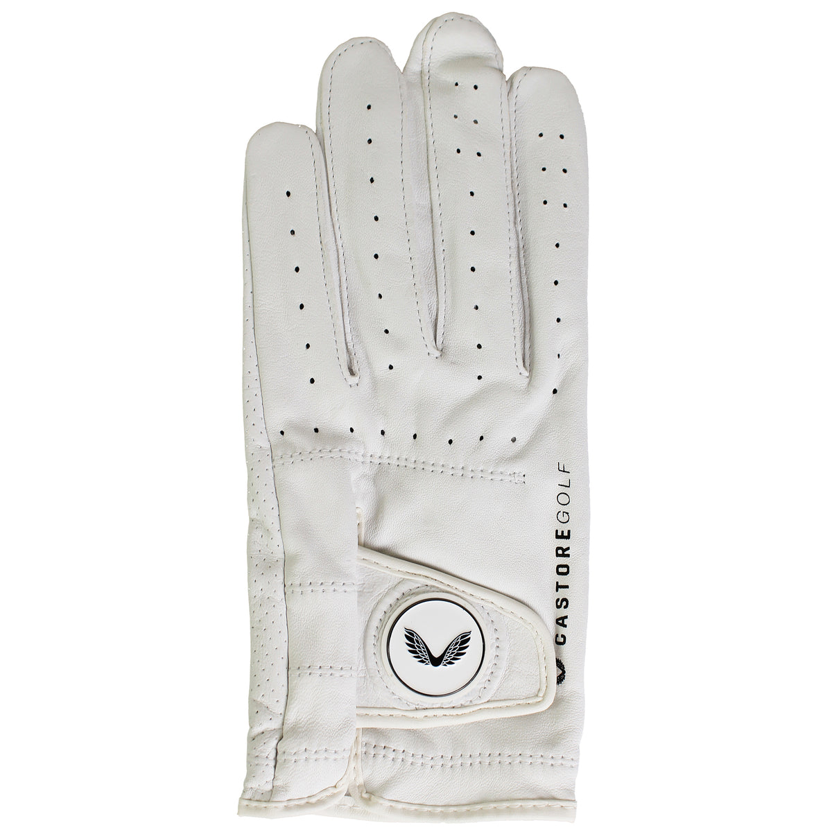 Castore Left Handed White Golf Glove