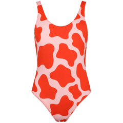 Happy Socks Cow Womens Orange Swimsuit