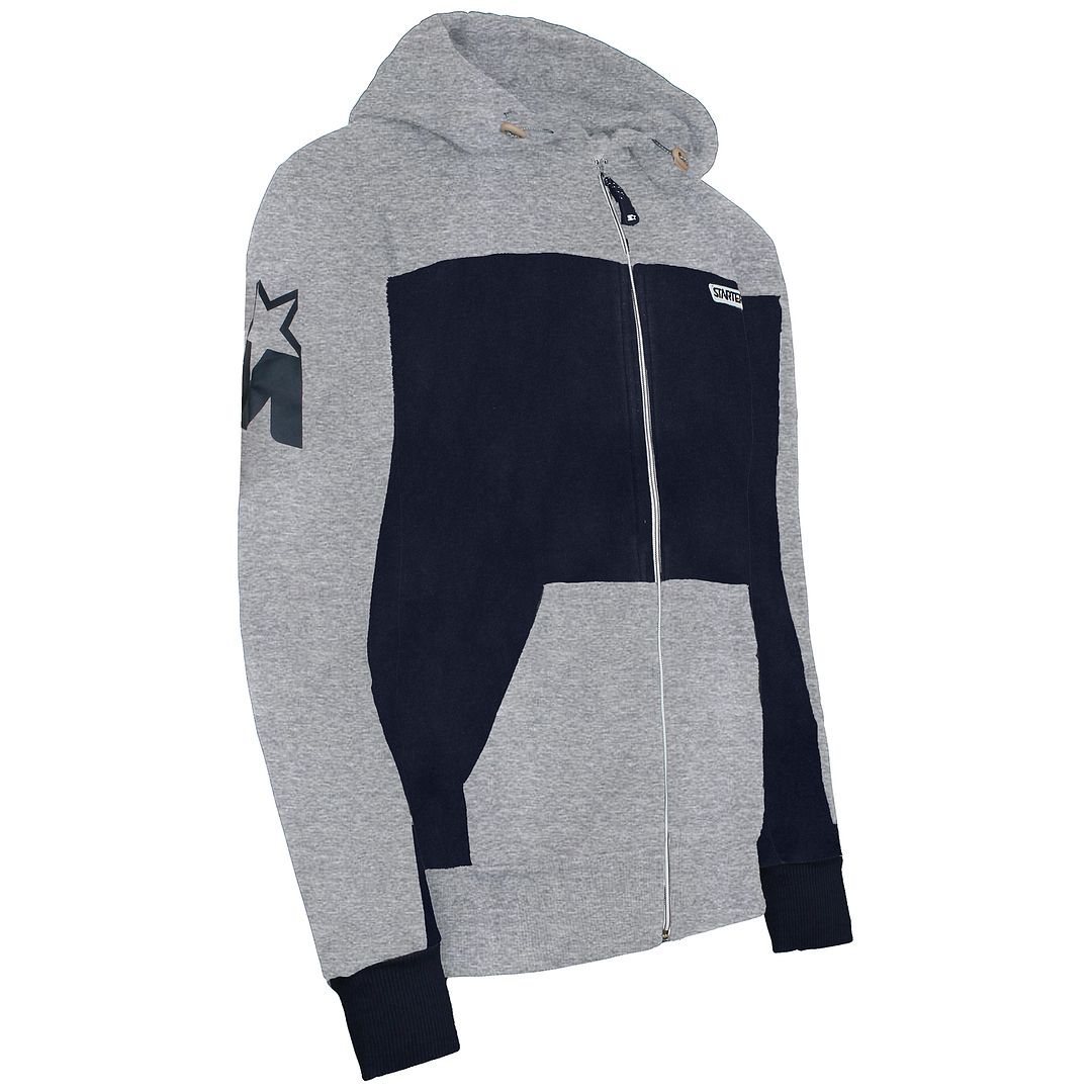 Starter Finese Mens Grey/Blue Track Jacket