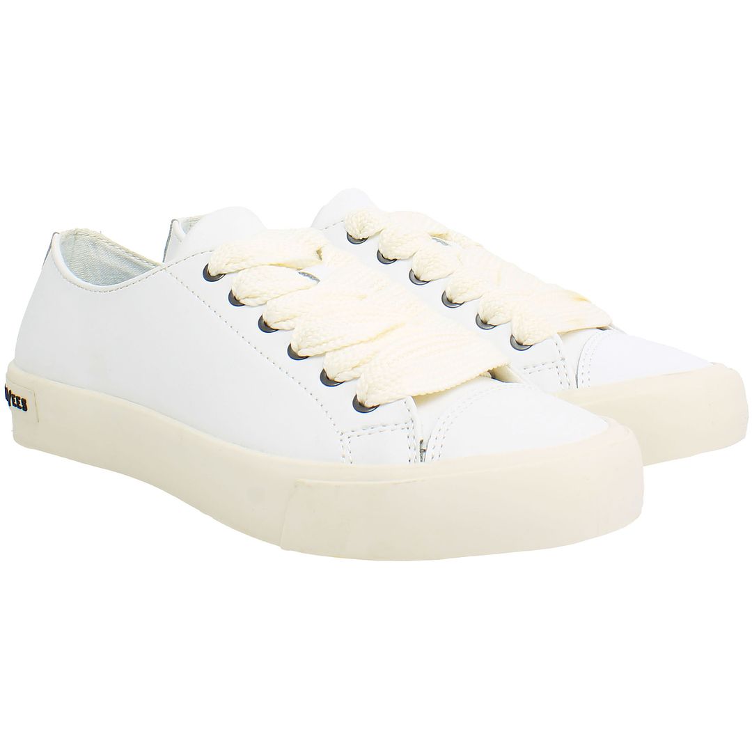 Seavees Crosby Womens White Plimsolls