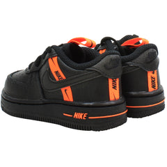 Nike Air Force 1 Flash Pack Kids Black Trainers