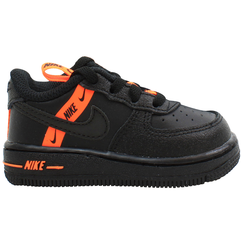 Nike Air Force 1 Flash Pack Kids Black Trainers