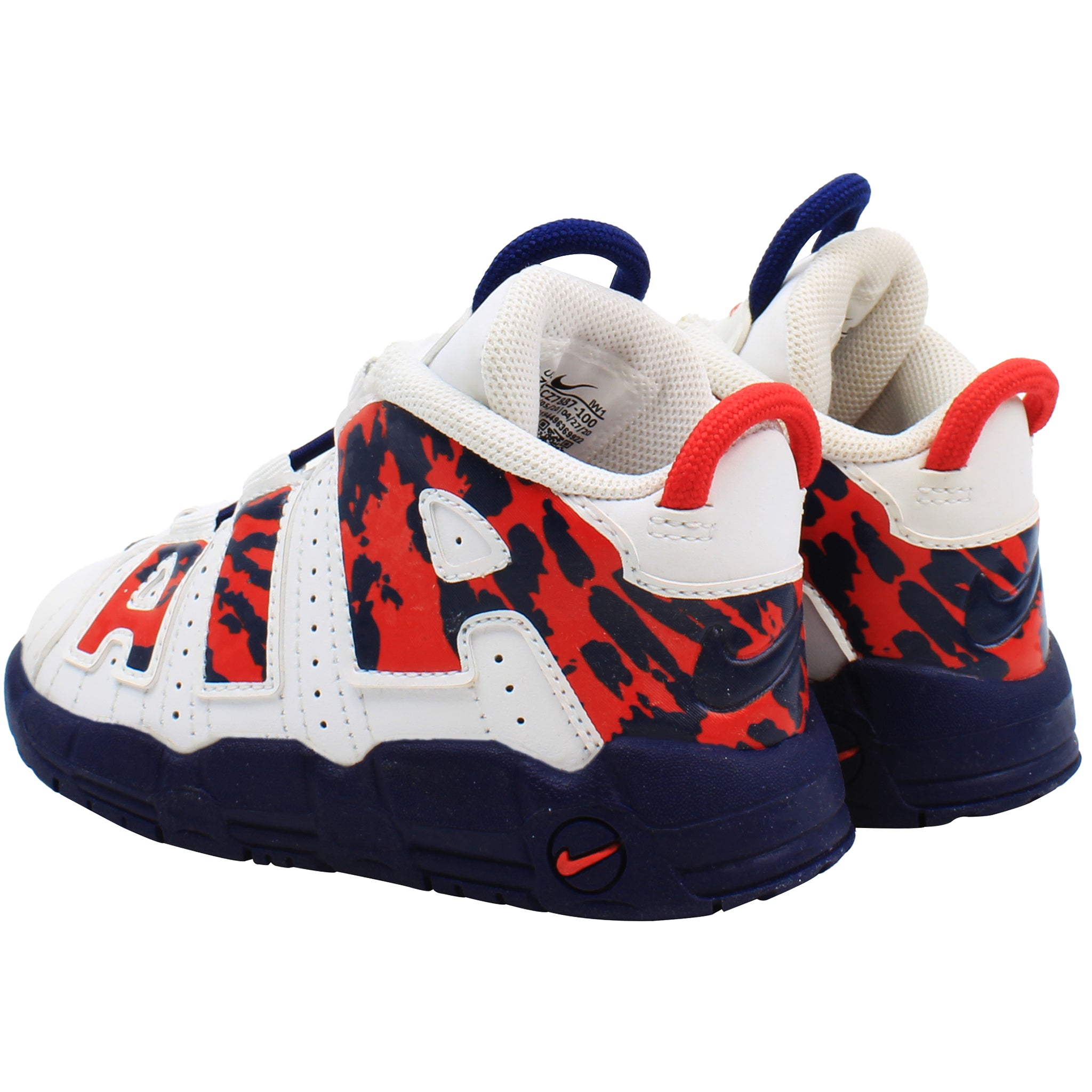 Nike Air More Uptempo Kids White/Navy Trainers