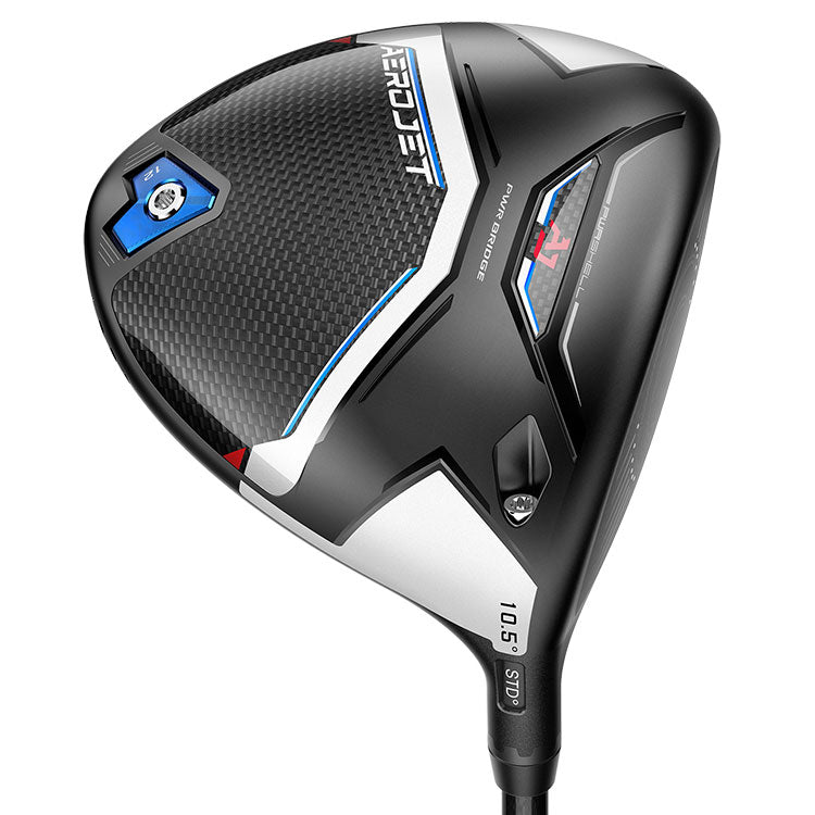 Cobra Aerojet Black Helium Nanocore Stiff Left Handed Mens Driver