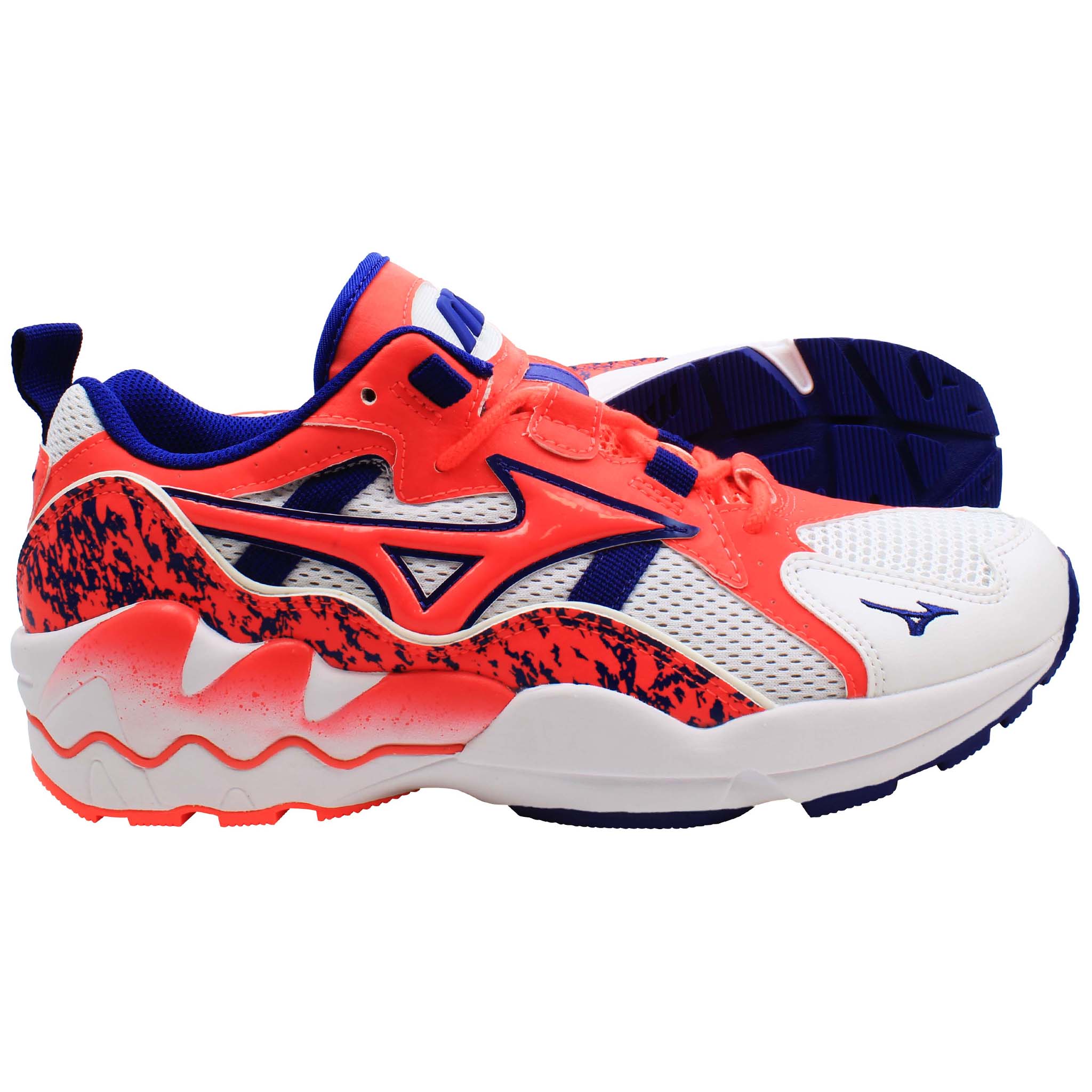 Mizuno Wave Rider 1 Mens White/Pink Trainers