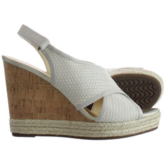 Geox Donna Janira C Womens White Wedges