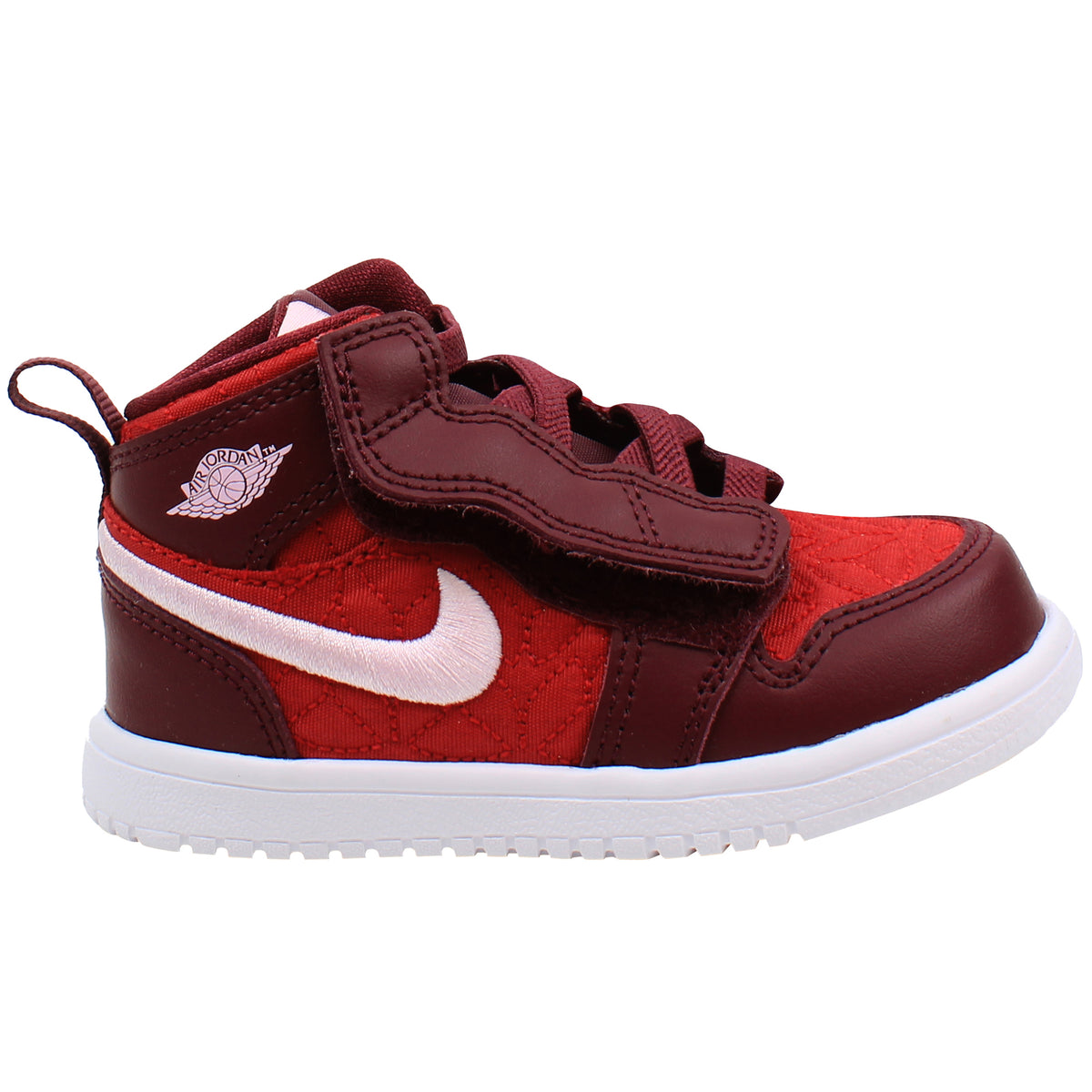 Nike Air Jordan 1 Mid SE TD Kids Red Trainers