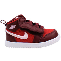 Nike Air Jordan 1 Mid SE TD Kids Red Trainers