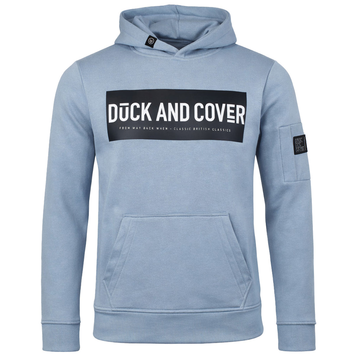 Duck & Cover Milgate Mens Light Blue Hoodie