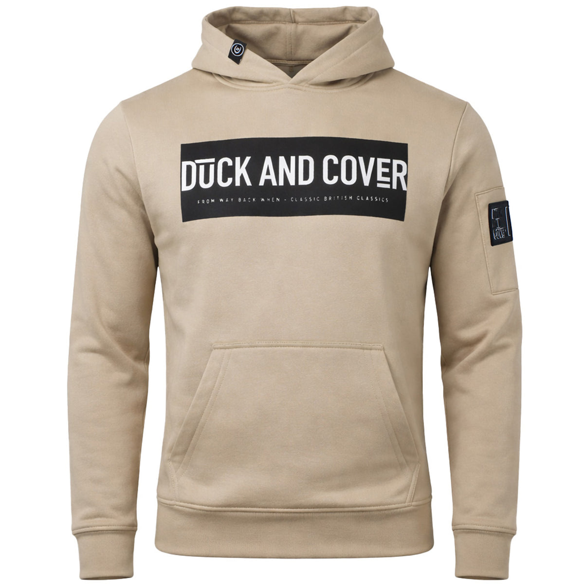 Duck & Cover Milgate Mens Stone Hoodie