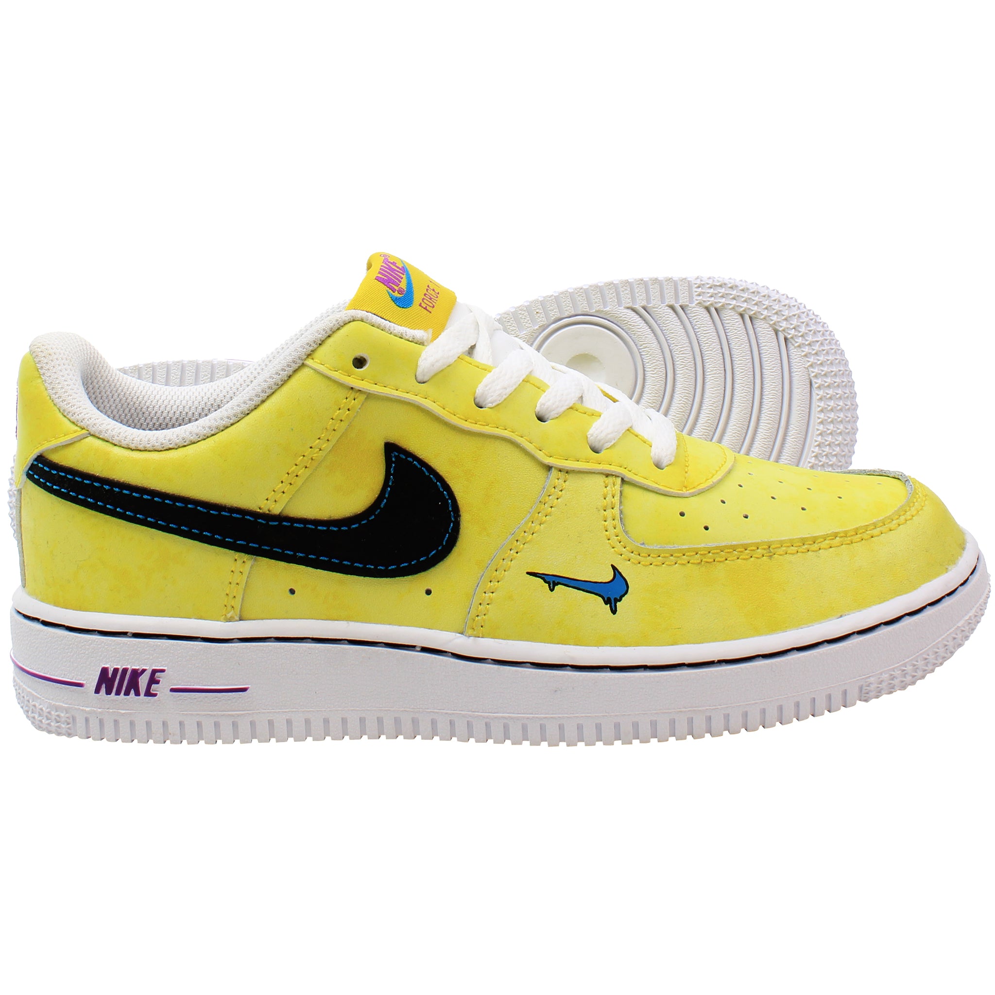 Nike Force LV8 3 Kids Yellow Trainers