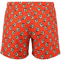 Happy Socks Doggo Mens Orange Swim Shorts