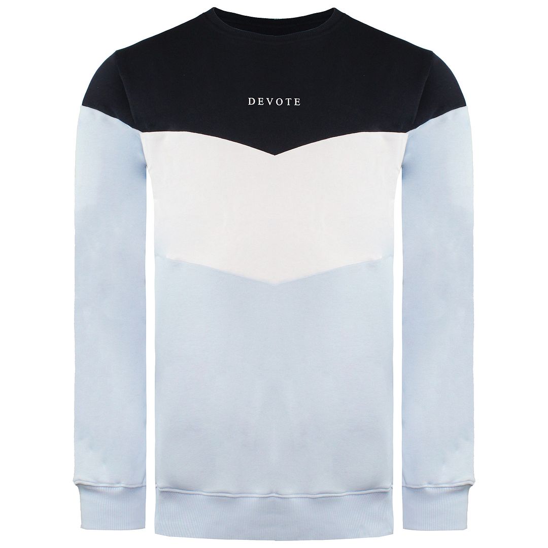 Devote London Mens Blue Sweater