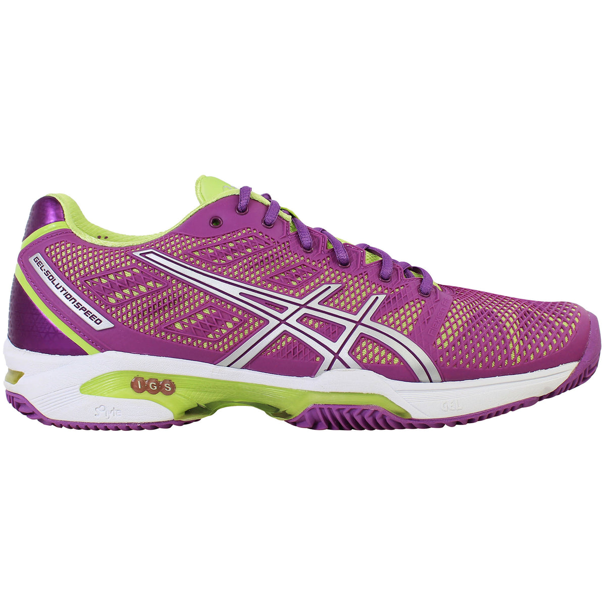 Asics Gel-Solution Speed 2 Clay Womens Purple Tennis Shoes