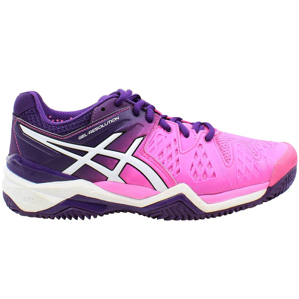 Asics Gel-Resolution 6 Clay Womens Purple Tennis Shoes