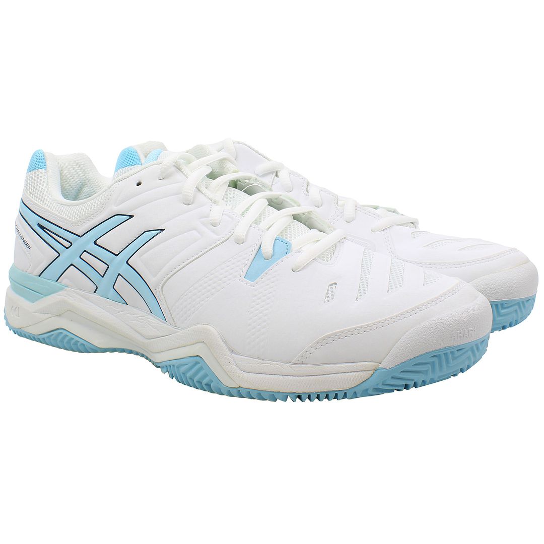 Asics Gel-Challenger 10 Clay Womens White Tennis Shoes