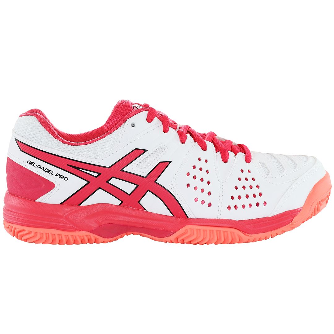 Asics Gel-Padel Pro 3 SG Womens White/Pink Trainers