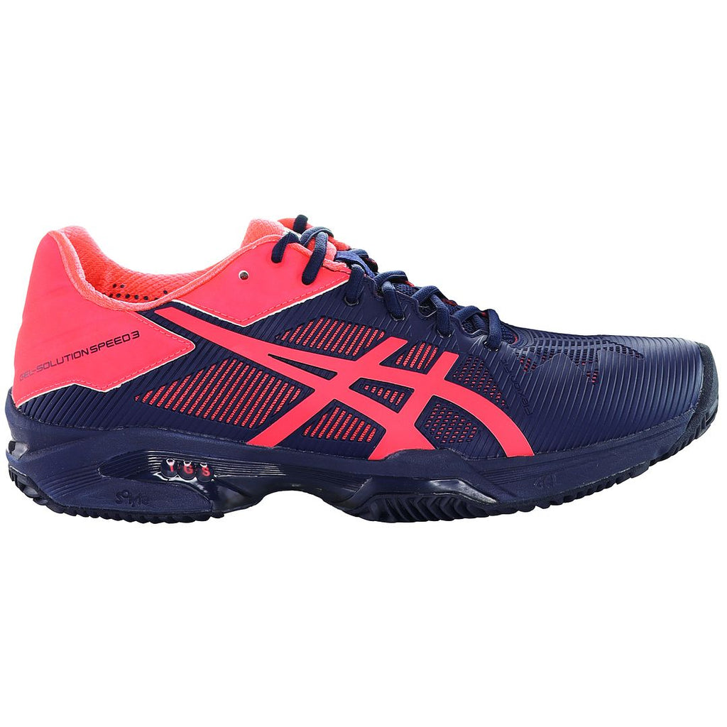 Asics Gel-Solution Speed 3 Clay Womens Blue Padel Trainers