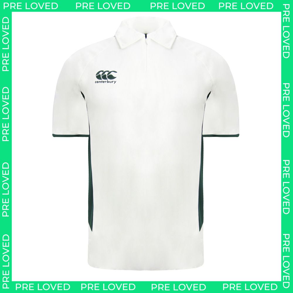 Canterbury Pro Cricket Kids Off White Shirt - Dirty Marks