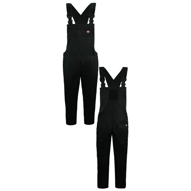 Dickies Everyday Bib & Brace Mens Black Work Dungarees