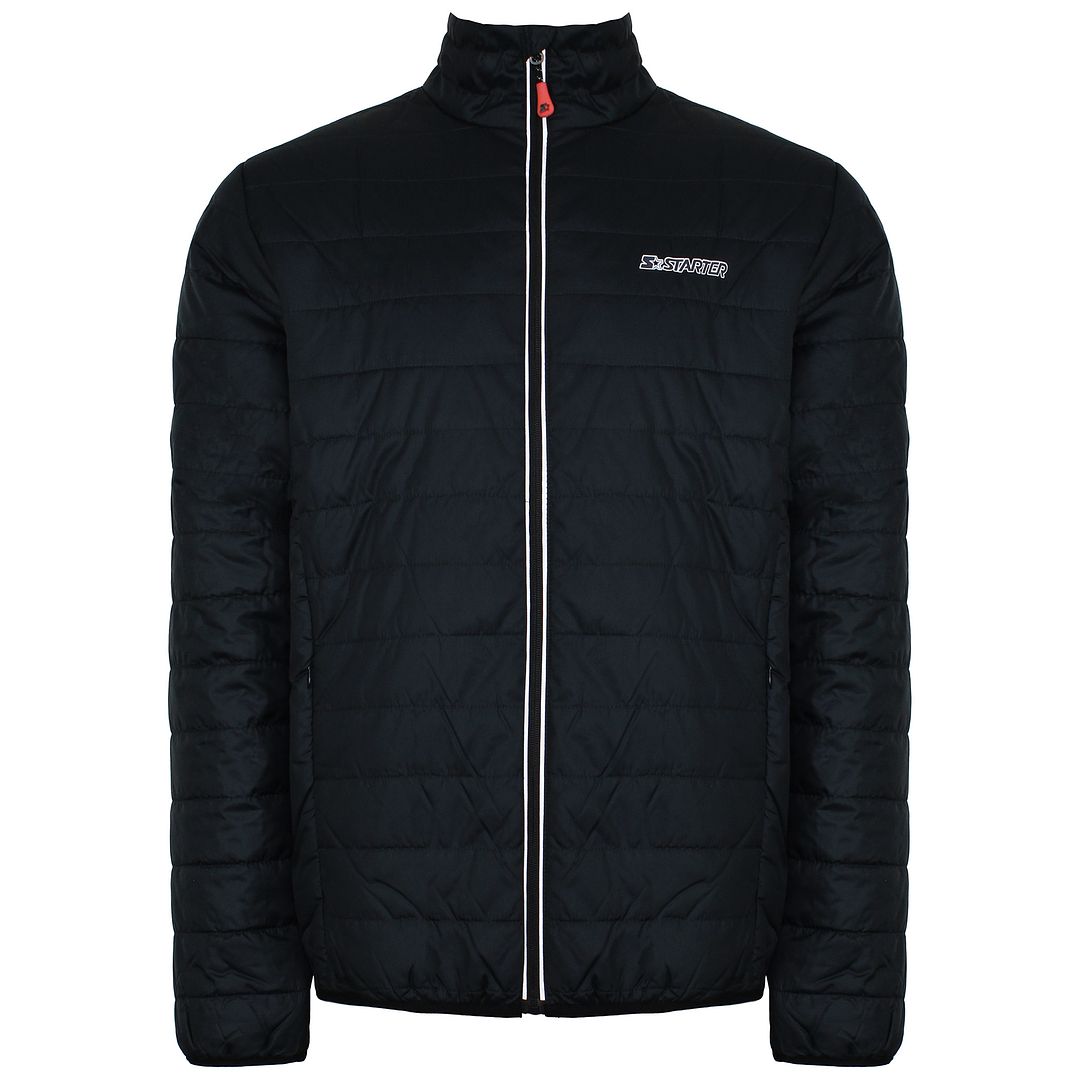 Starter Logo Mens Black Padded Jacket