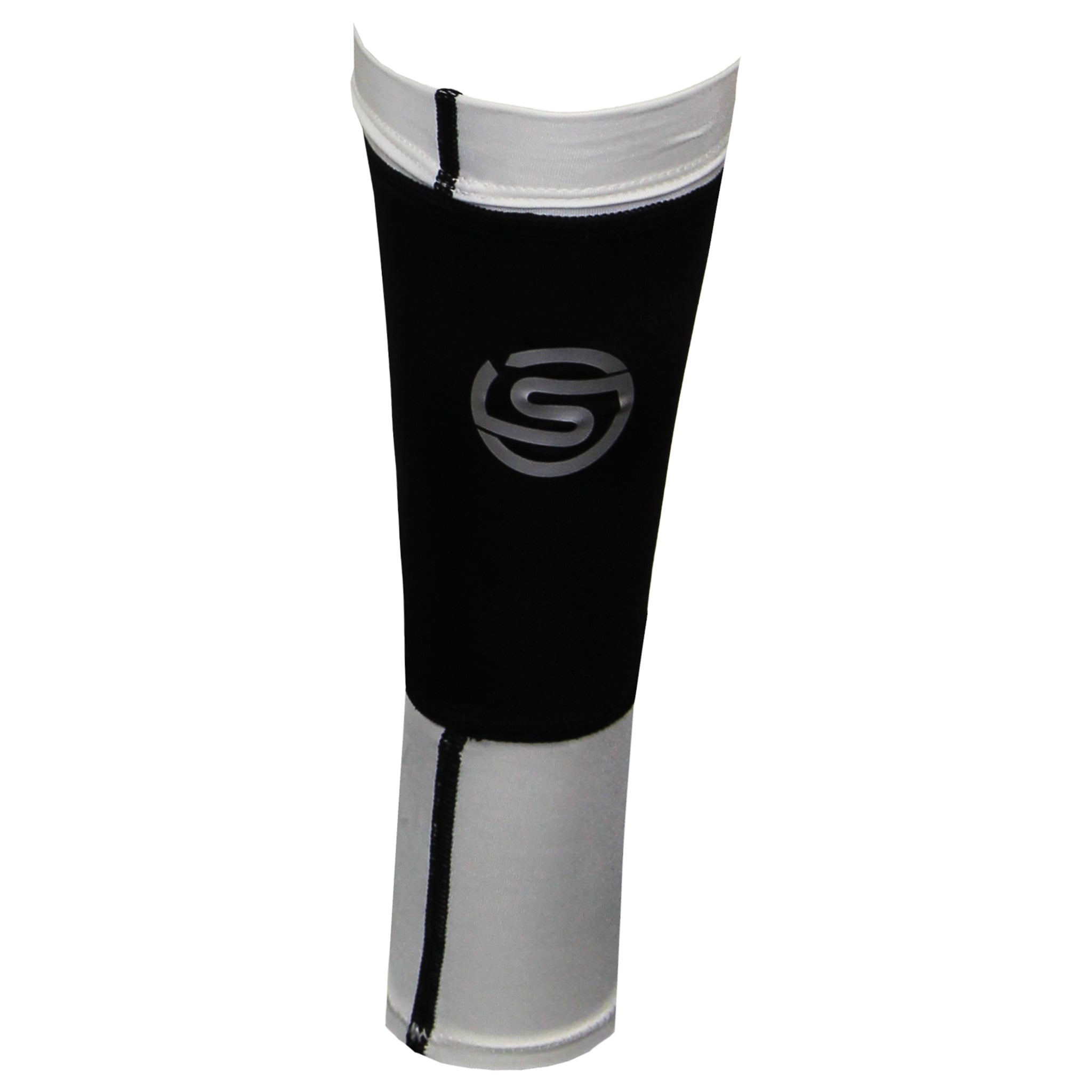 Skins Essentials Black/White Compression Calf Sleeves