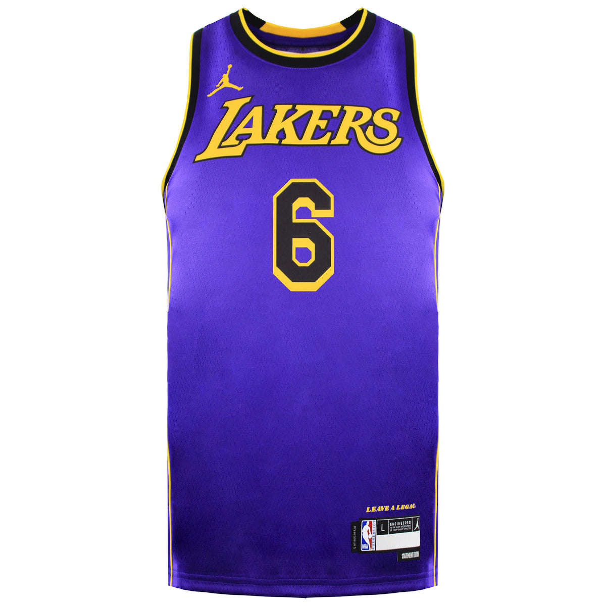 Jordan NBA LA Lakers 6 James Lebron Kids Statement Edition Swingman Jersey