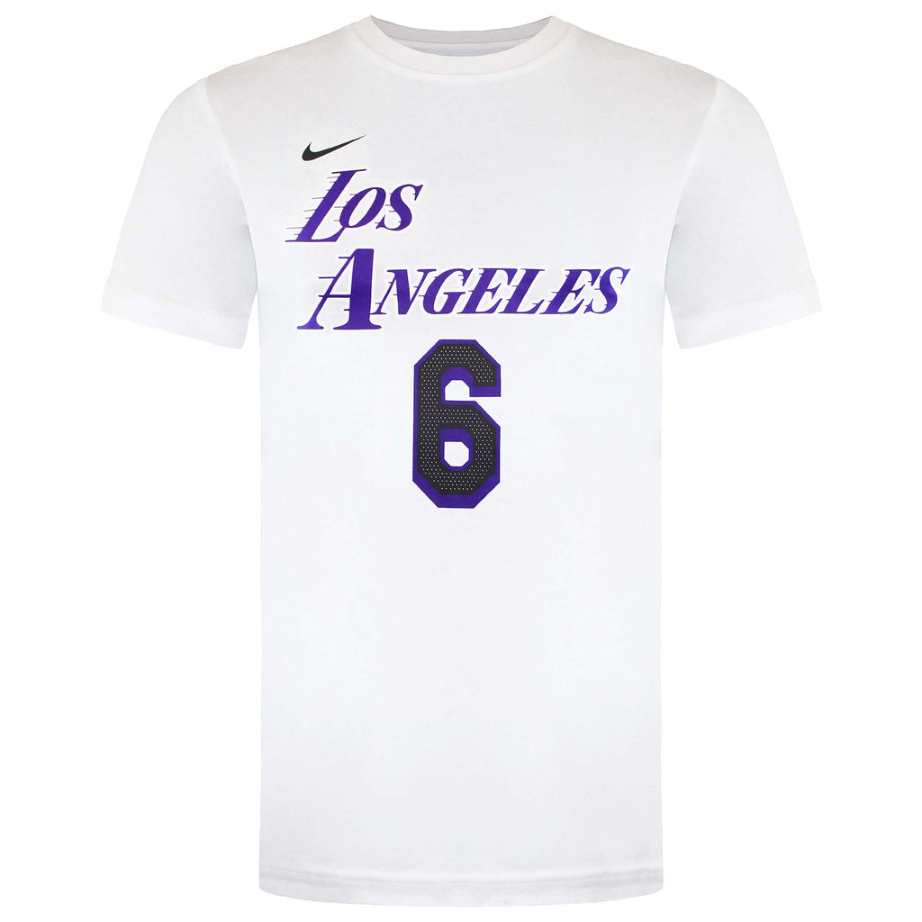 Nike NBA LA Lakers 6 James Lebron Kids City Edition N&N T-Shirt