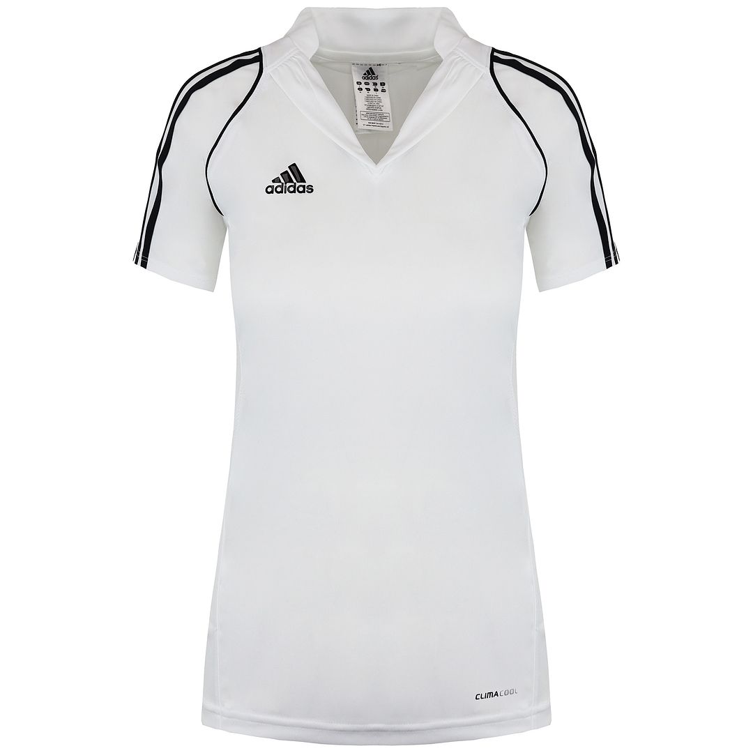 Adidas T12 Climacoool Womens White Football Shirt