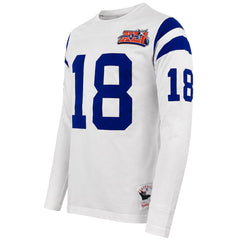 Mitchell & Ness NFL Indiana Colts #18 Manning Mens White Top