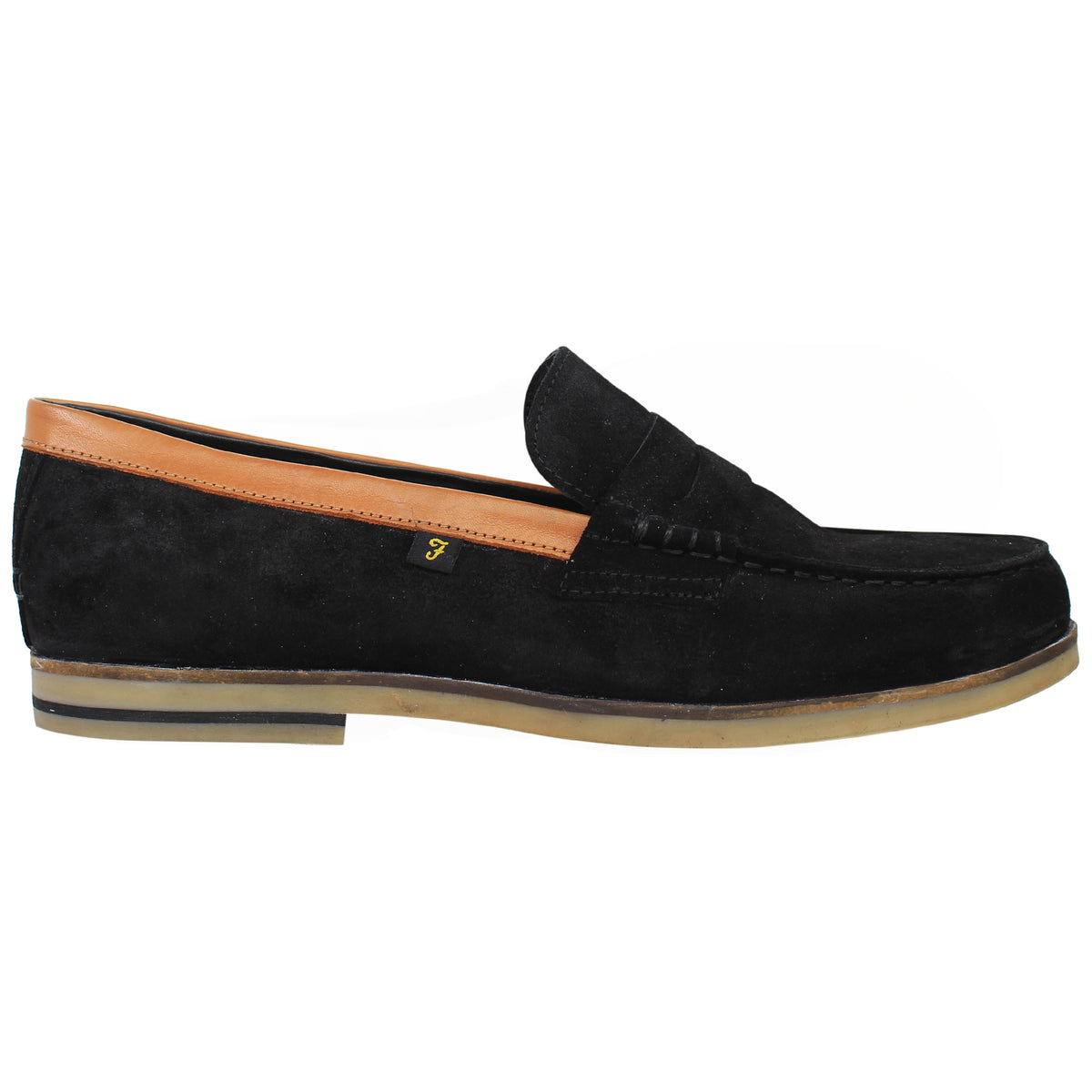 Farah Sterling Mens Black Loafers