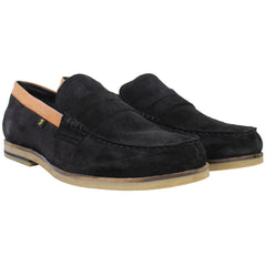 Farah Sterling Mens Black Loafers