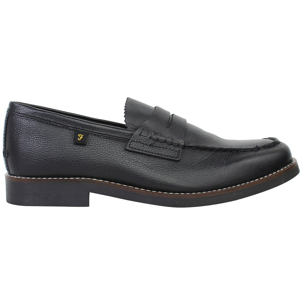 Farah Chapel Mens Black Loafers