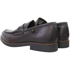 Farah Chapel Mens Dark Red Loafers