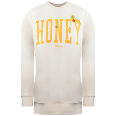 Disney Winnie The Pooh Honey Womens Beige Sweater