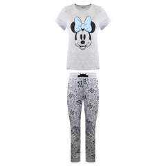 Disney Minnie Smile Womens Grey Pyjama Set