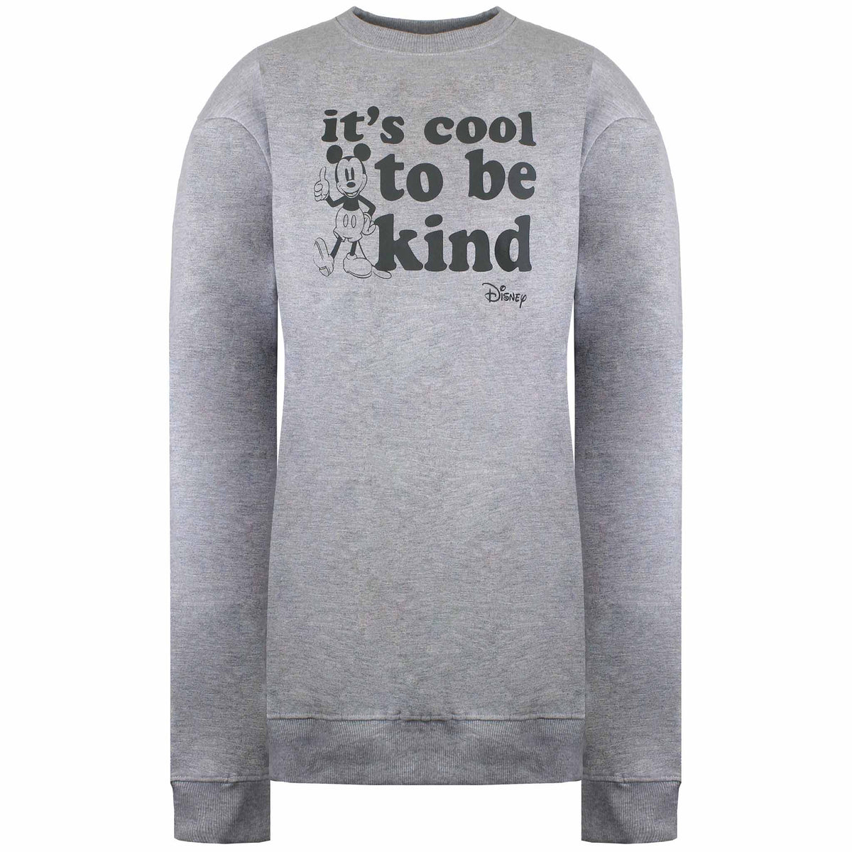Disney Mickey Kind Womens Grey Sweater
