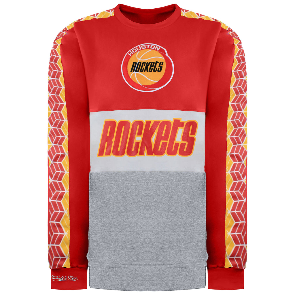 Mitchell & Ness Houston Rockets NBA Leading Scorer Fleece Crew Mens Sweater