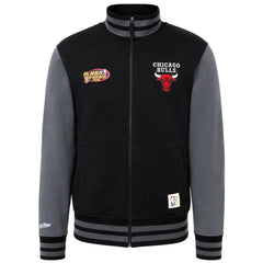 Mitchell & Ness NBA Chicago Bulls Mens Black/Grey Varsity Track Jacket
