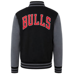 Mitchell & Ness NBA Chicago Bulls Mens Black/Grey Varsity Track Jacket