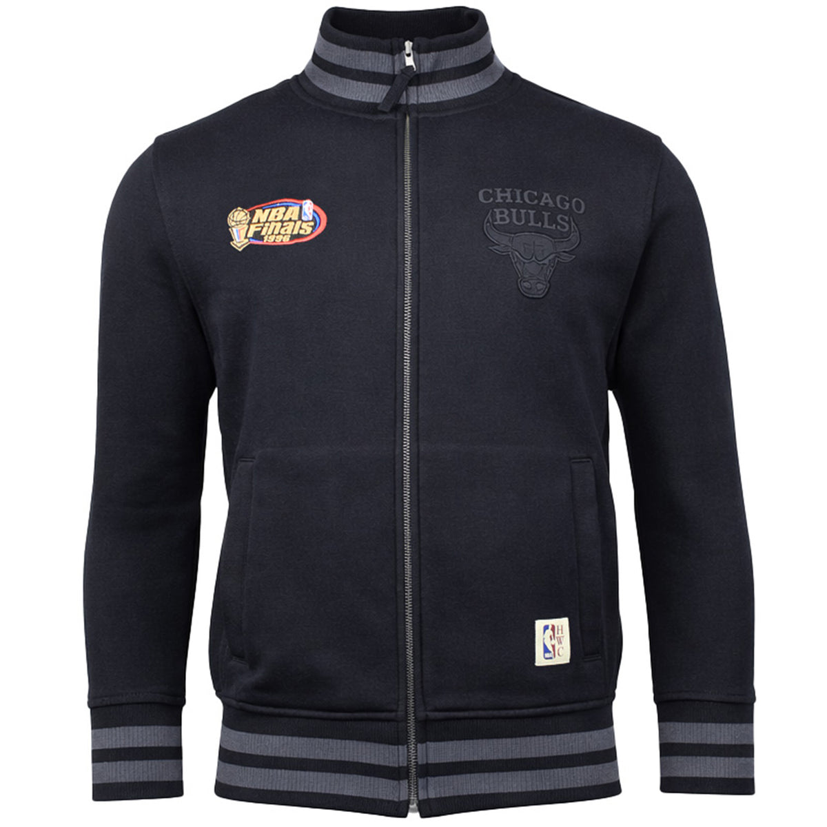 Mitchell & Ness NBA Chicago Bulls Mens Black Varsity Track Jacket