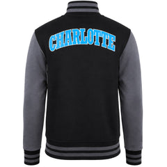 Mitchell & Ness NBA Charlotte Hornets Mens Black/Grey Varsity Track Jacket