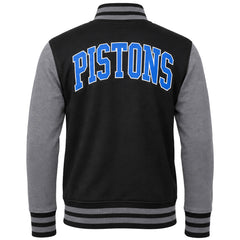 Mitchell & Ness NBA Detroit Pistons Mens Black Varsity Jacket