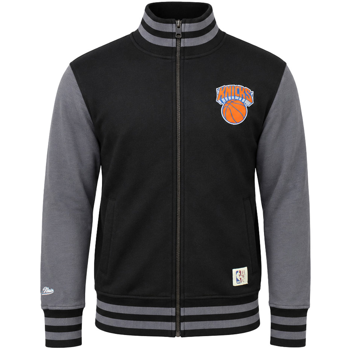 Mitchell & Ness NBA New York Knicks Mens Black Varsity Jacket