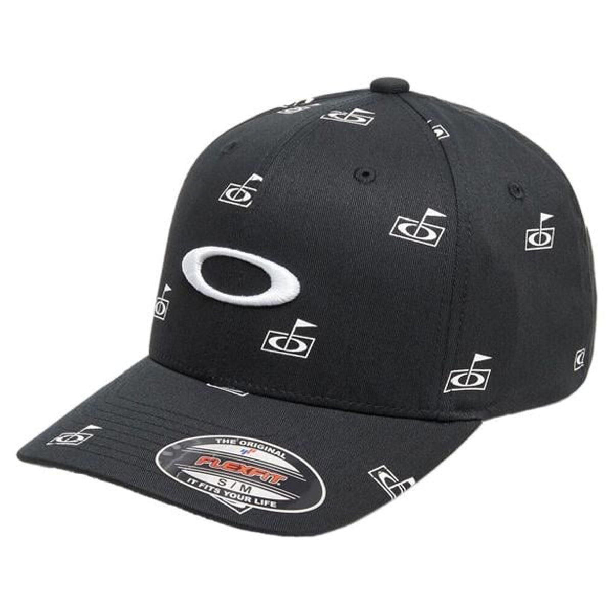 Oakley Flag Print Black Golf Cap