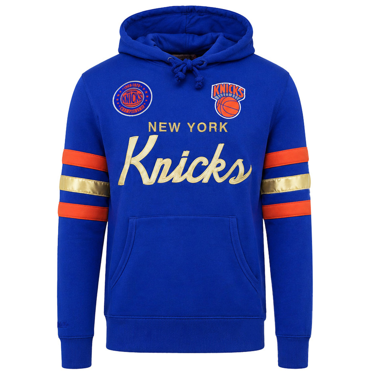 Mitchell & Ness NBA New York Knicks Championship Mens Blue Hoodie