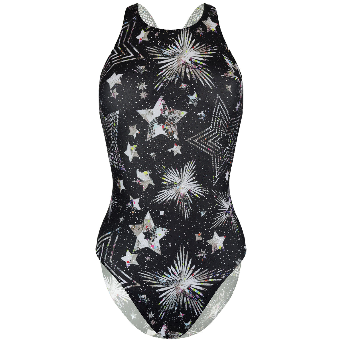 Maru Starlight Sparkle Tek Back Womens Black Swimsuit