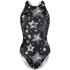 Maru Starlight Sparkle Tek Back Womens Black Swimsuit