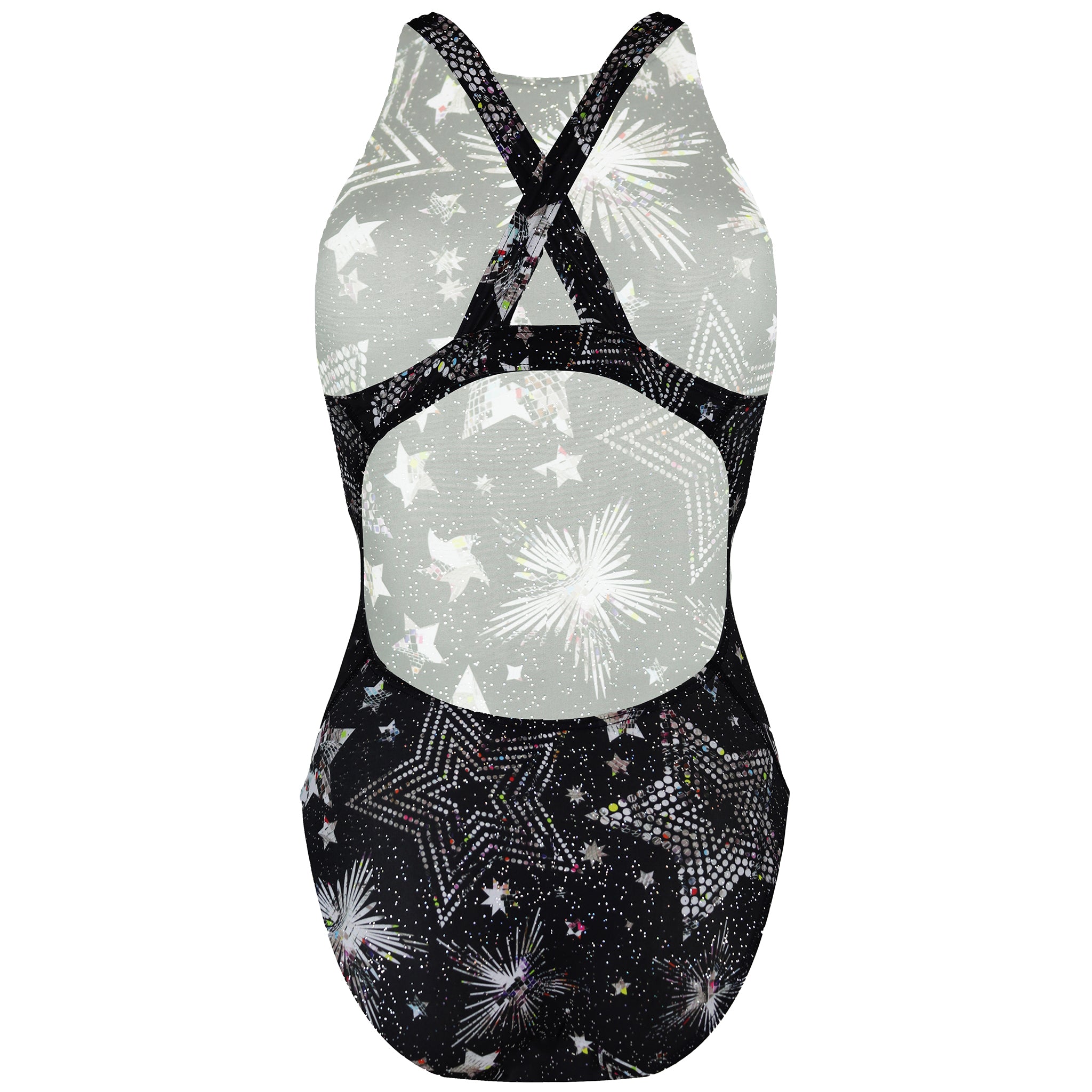 Maru Starlight Sparkle Tek Back Womens Black Swimsuit