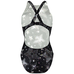 Maru Starlight Sparkle Tek Back Womens Black Swimsuit